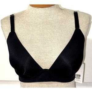 NEW BLACK Lively Bra 32DDD 45579 Adjustable Multiway Straps Pink Striped Band